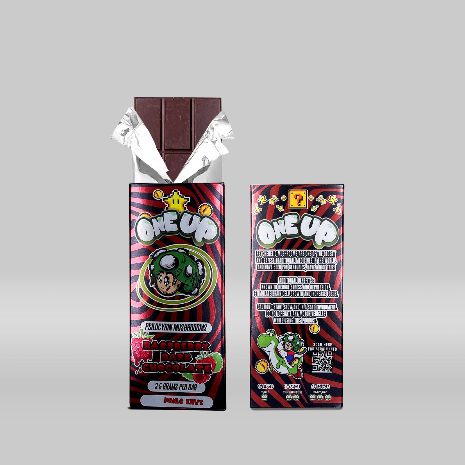 One Up Raspberry 3.5 g psilocybin chocolate bar Australia